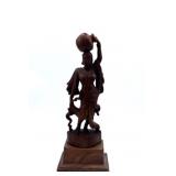 Carved Asian Wooden Statue