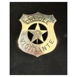 Creole Vigilante Badge No. 14