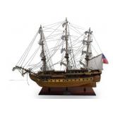 Large Wooden USS Constitution Model