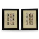 Two Framed John Player Cigarette Cards