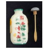 Chinese Carved Glass Snuff Bottle