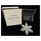 1975 Gorham Sterling Christmas Snowflake