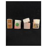 3 Zippo & Advertising Lighter lot