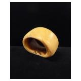 Natural Material Oval Bone Bangle / Cuff