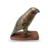 Carved Wooden Bird Figurine