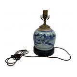 Blue & White Porcelain Ginger Jar Lamp