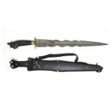 Filipino Wavy Blade Dagger with Sheath