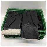9 Pair PVC Coated Work Gloves, Soft Jersey Lining