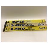 3 Pc ANCO 20 in Wiper Blade 26-20