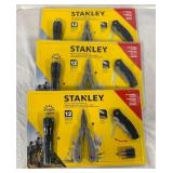 3 Sealed Stanley Multi Tool Flashlight Knife sets