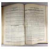 Antique Railroad Land Contracts Ledger Book