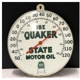 Vintage Quake State Oil Advertising Thermometer