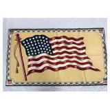 Large Vintage U.S. Flag Felt Cigarette Premium