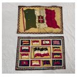 Two Large Felt Patches or Cigarette Premiums
