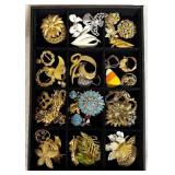 Vintage Brooch Pin Collection
