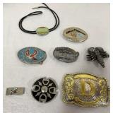 Belt Buckles, Bolo Tie & Money Clip