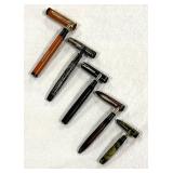 Five  Vintage Fountain Pens