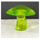 Vintage Uranium Vikinig Glass Mushroom