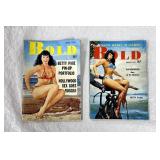 Two BOLD Magazines featuring Betty Page on Covers