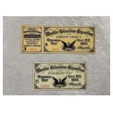 Two Columbian Exposition Tickets
