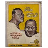 Joe Louis vs. Joe Walcott 1948 Boxing Program