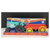 Vintage Auburn Toys Tractor & Wagon Display