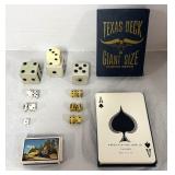 Giant Deck of Cards, Dice, Deck of Railroad Cards