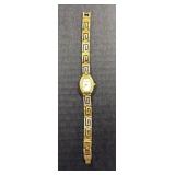 Elgin Gold Tone Map Watch