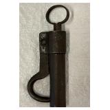 Hand Forged Wrought Iron Cylindrical Padlock