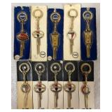 Ten NOS Carded Dealership Keys
