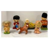 Six Vintage Nodders