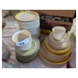 Ceramic Plates, Cups, and Saucers