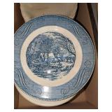 Currier & Ives Royal Dinnerware Plates Set