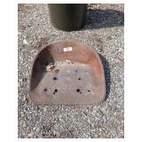 Metal Tractor Seat with Pre-Drilled Holes