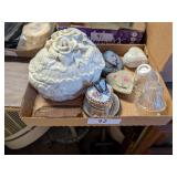 Decorative Ceramic and Glass Trinkets Assortment