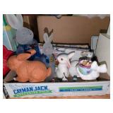 Easter Bunny Figurines and Egg Holder