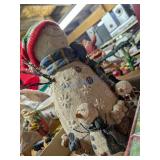 Snowman Figurine with Hat and Scarf