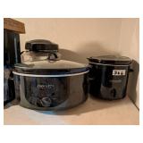 Two Crock-Pot Slow Cookers with Lids
