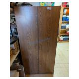 Wood Laminate Storage Cabinet With Shelves