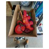 Dog Supplies Including Brushes and Toy