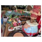 Santa Claus Figurine on Globe Base