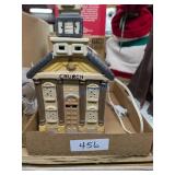 Ceramic Lighted Church Figurine