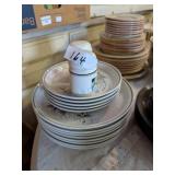 Plates with Floral Design