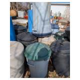 Plastic Trash Barrel