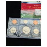 1987 U.S. Mint Uncirculated Coin Set with D and P