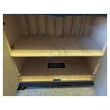 Black Wooden Cabinet with Two Doors