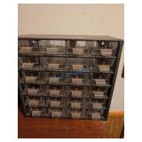 Metal Storage Organizer With Plastic Drawers