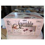 Libbey Sociable Wine Glasses, Set of 12