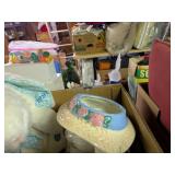 Plush and Ceramic Bunny Cookie Jar