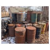 55-Gallon Steel Drums for Burn Barrel